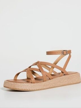 Madewell Women's The Sabrina Flat Form SandalsSize 9m Leather